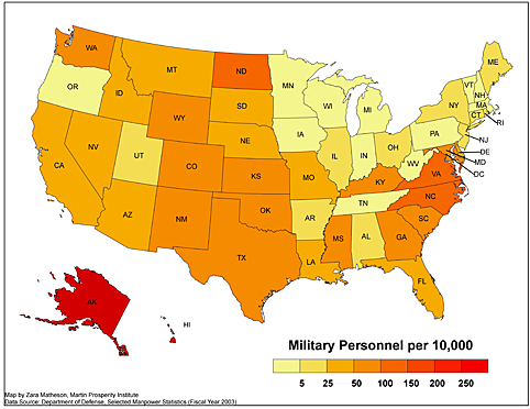 The Military's Deepening Geographic Divide - The Atlantic